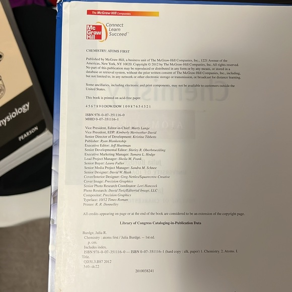 Chemistry Atoms First First Edition Book - Picture 3 of 3